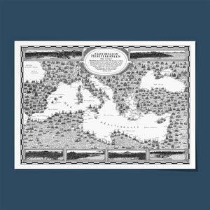Carte de la Méditerranée - Pablo Raison