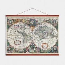 Charger l&#39;image dans la galerie, Planisphère &quot;Nova Totius Terrarum Orbis Geographica Ac Hydrographica Tabula&quot; - 1633