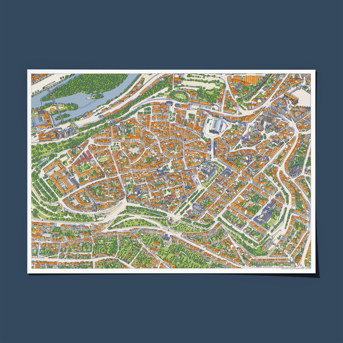 Carte d'Angoulême - Pablo Raison - 2025