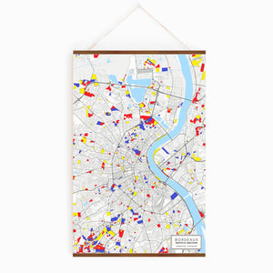 Grandes villes françaises "Mondrian"