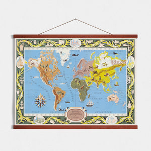 Carte du monde - 1956