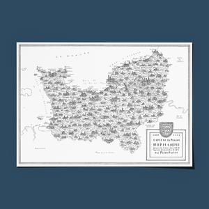 Carte de la Normandie - Pablo Raison
