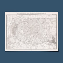 Charger l&#39;image dans la galerie, Plan du Paris Haussmannien - 1876