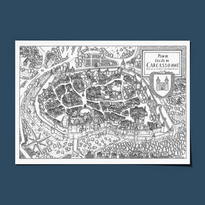 Carte de Carcassonne - Pablo Raison