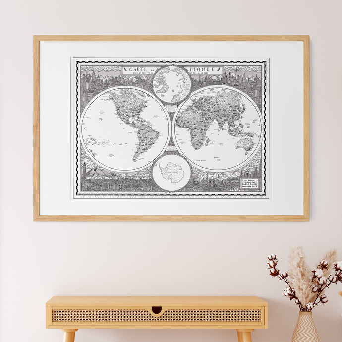 Carte du Monde - Pablo Raison