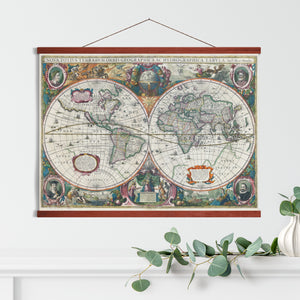 Planisphère "Nova Totius Terrarum Orbis Geographica Ac Hydrographica Tabula" - 1633